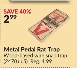 Princess Auto Metal Pedal Rat Trap offer