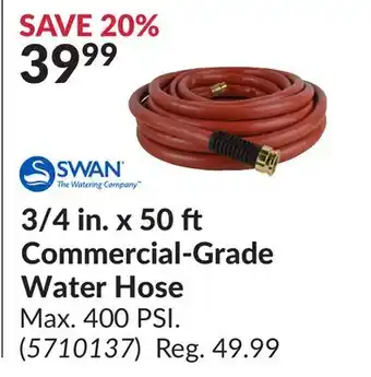 Princess Auto 3/4 in. x 50 Commercial-Grade Water Hose offer