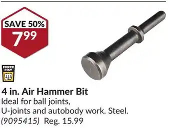 Princess Auto 4 in. Air Hammer Bit offer