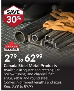 Princess Auto Canada Steel Metal Products offer