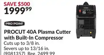Princess Auto PROCUT 40A Plasma Cutter with Built-In Compressor offer
