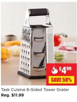 Kitchen Stuff Plus Task Cuisine 6-Sided Tower Grater offer