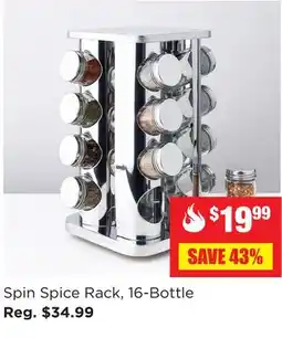 Kitchen Stuff Plus Spin Spice Rack, 16-Bottle offer