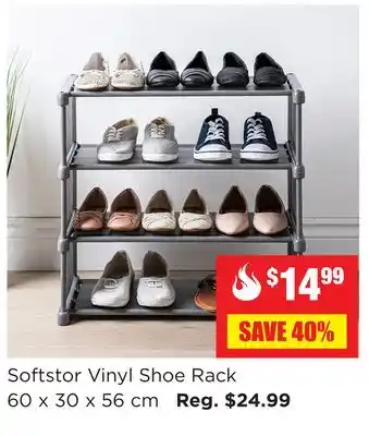Kitchen Stuff Plus Softstor Vinyl Shoe Rack offer