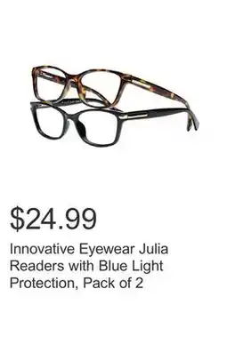 Costco Innovative Eyewear Julia Readers with Blue Light Protection, Pack of 2 offer