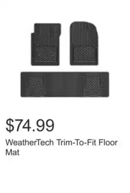 Costco WeatherTech Trim-To-Fit Floor Mat offer