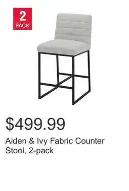 Costco Aiden & Ivy Fabric Counter Stool, 2-pack offer