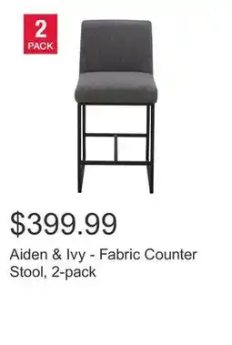 Costco Aiden & Ivy - Fabric Counter Stool, 2-pack offer