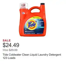 Costco Tide Coldwater Clean Liquid Laundry Detergent 123 Loads offer