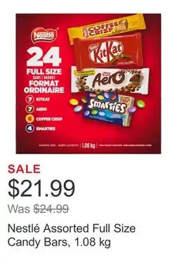 Costco Nestlé Assorted Full Size Candy Bars, 1.08 kg offer