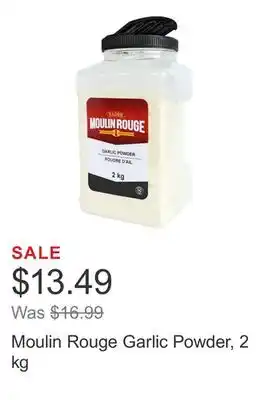 Costco Moulin Rouge Garlic Powder, 2 kg offer