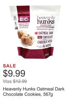 Costco Heavenly Hunks Oatmeal Dark Chocolate Cookies, 567g offer