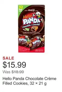 Costco Hello Panda Chocolate Crème Filled Cookies, 32 × 21 g offer
