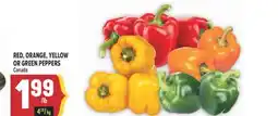 Marché Adonis RED, ORANGE, YELLOW OR GREEN PEPPERS offer