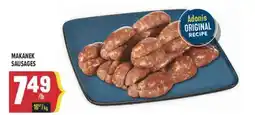 Marché Adonis MAKANEK SAUSAGES offer