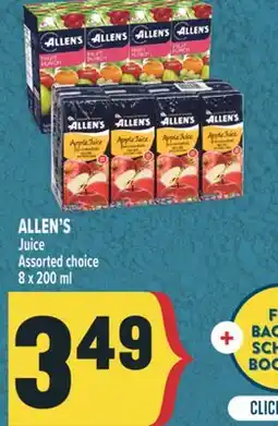 Marché Adonis ALLEN'S Juice offer
