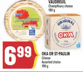 Marché Adonis VAUDREUIL Champfleury cheese offer