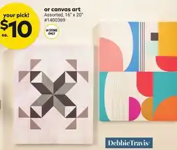 Giant Tiger canvas art offer