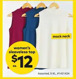 Giant Tiger women's sleeveless top offer