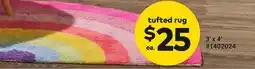Giant Tiger Tufted rug offer