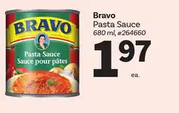 Giant Tiger Bravo Pasta Sauce offer