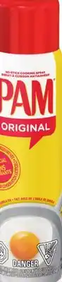 Giant Tiger Pam cooking spray offer