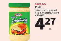 Giant Tiger Kraft Sandwich Spread offer