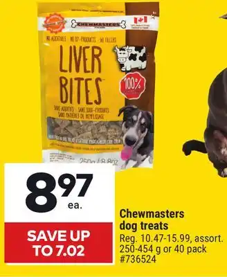 Giant Tiger Chewmasters dog treats offer