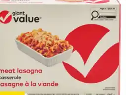 Giant Tiger Giant Value frozen entree offer