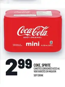 Metro COKE, SPRITE | SOFT DRINK offer