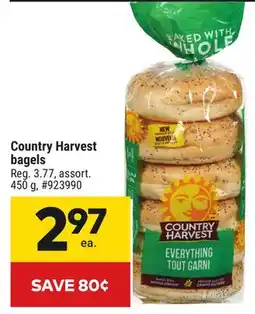 Giant Tiger Country Harvest bagels offer