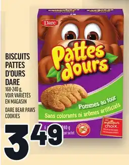 Metro BISCUITS PATTES D'OURS DARE | DARE BEAR PAWS COOKIES offer