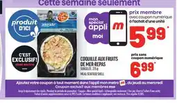 Metro COQUILLE AUX FRUITS DE MER-REPAS | MEAL-SEAFOOD SHELL offer