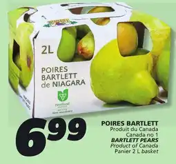 IGA BARTLETT PEARS offer