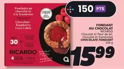 IGA RICARDO CHOCOLATE FONDANT offer