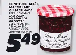 IGA BONNE MAMAN JAM, JELLY, MARMALADE OR SPREAD offer