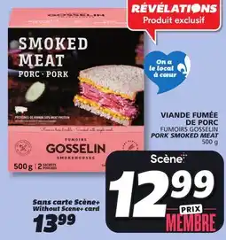 IGA FUMOIRS GOSSELIN PORK SMOKED MEAT offer