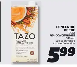 IGA TAZO TEA CONCENTRATE offer