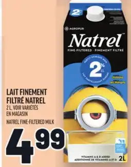 Metro LAIT FINEMENT FILTRÉ NATREL | NATREL FINE-FILTERED MILK offer