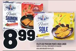 Metro FILETS DE POISSON PANÉS HIGH LINER | HIGH LINER BREADED FISH FILLETS offer