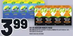 Metro JUS OU BOISSON MINUTE MAID | MINUTE MAID JUICE OR DRINK offer