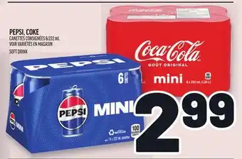 Metro PEPSI, COKE | SOFT DRINK offer