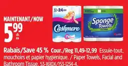 Canadian Tire Paper Towels, Facial and Bathroom Tissue offer