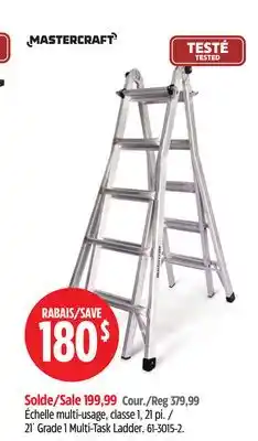 Canadian Tire Mastercraft 21´ Grade 1 Multi-Task Ladder offer
