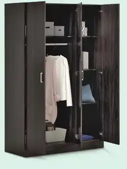 Canadian Tire Sauder 3-Door Wardrobe, Espresso offer