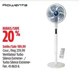 Canadian Tire Rowenta Turbo Silence Extreme+ Fan offer