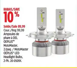 Canadian Tire MotoMaster OEPLUS LED Headlight Bulbs, 2-Pk offer