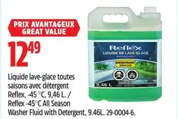 Canadian Tire Reflex -45°C All Season Washer Fluid with Detergent, 9.46L offer