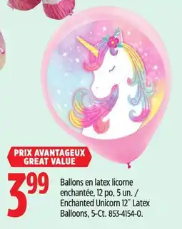 Canadian Tire Amscan Enchanted Unicorn 12˝ Latex Balloons, 5-Ct offer