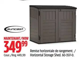 Canadian Tire Suncast Horizontal Storage Shed offer